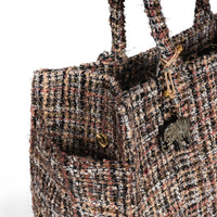 Schultertasche Jessy Large Tweed