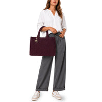 Schultertasche Jessy Large Bouclé mit Seitentaschen