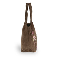 Beuteltasche Cheyenne Large Cord mit Stickerei
