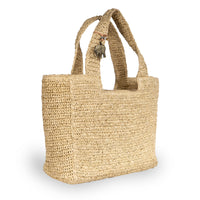 Tote Bag aus Bast Handarbeit natur – 2