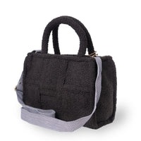Bolso bandolera Jessy Medium bouclé de cuadros marrón