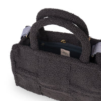 Bolso bandolera Jessy Medium bouclé de cuadros marrón