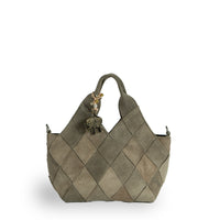 Tote Bag mini Velourleder olive