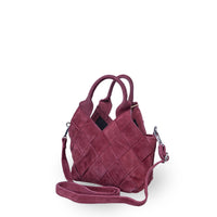 Umhängetasche Dionne Small Velourleder merlot