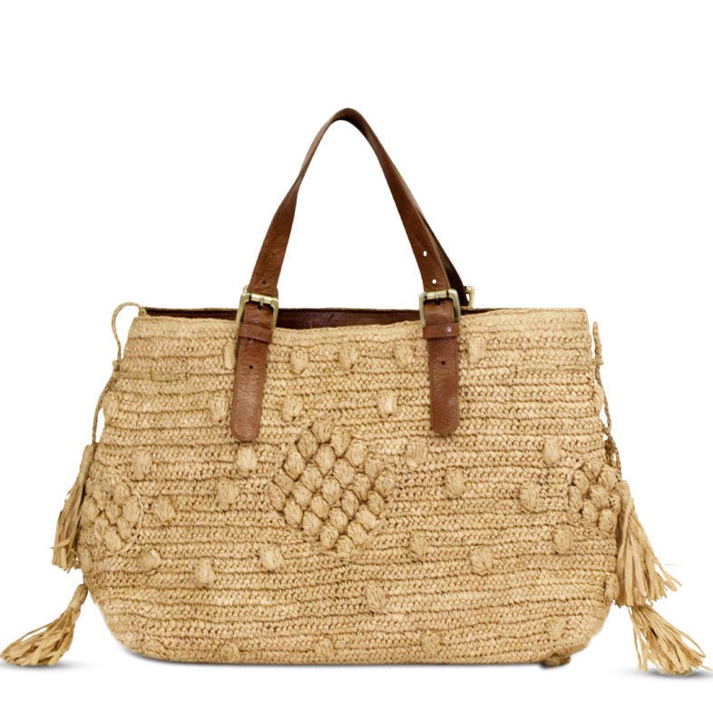 Basttasche aus feinem Raffia - ANOKHI