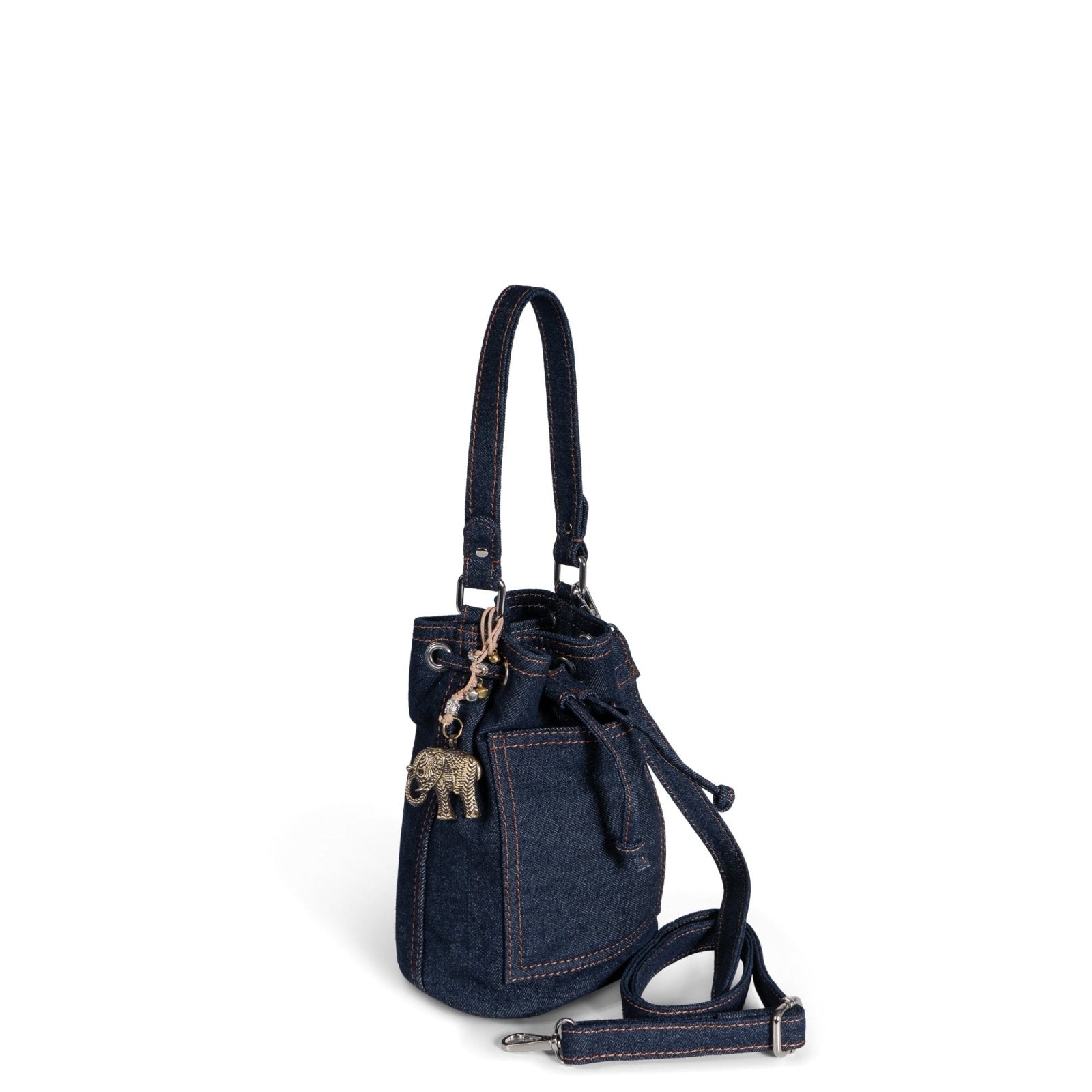 Beuteltasche Mini Jeans blau - ANOKHI