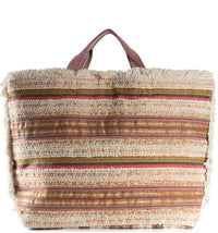 Boho shopper bag made of fabric with fringes in an ethnic look – Anokhi – 3