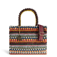 Crochet Book Tote, Medium Size, Handmade, Multicolor – 1