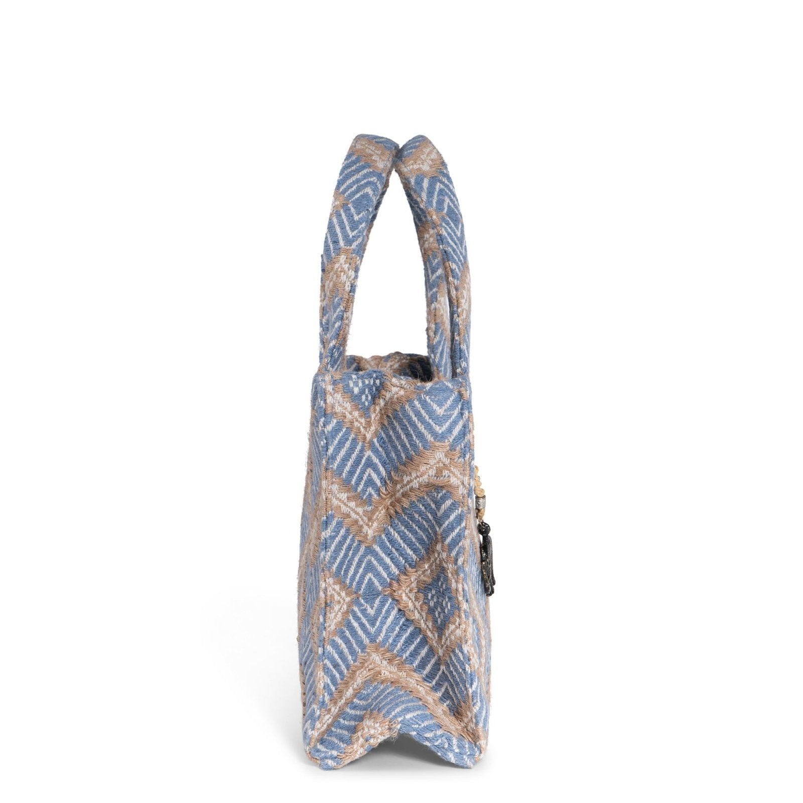 Book Tote klein grau beige - ANOKHI