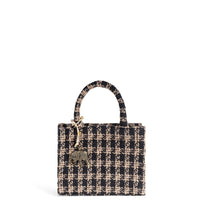 Book Tote klein Karo beige schwarz – 1