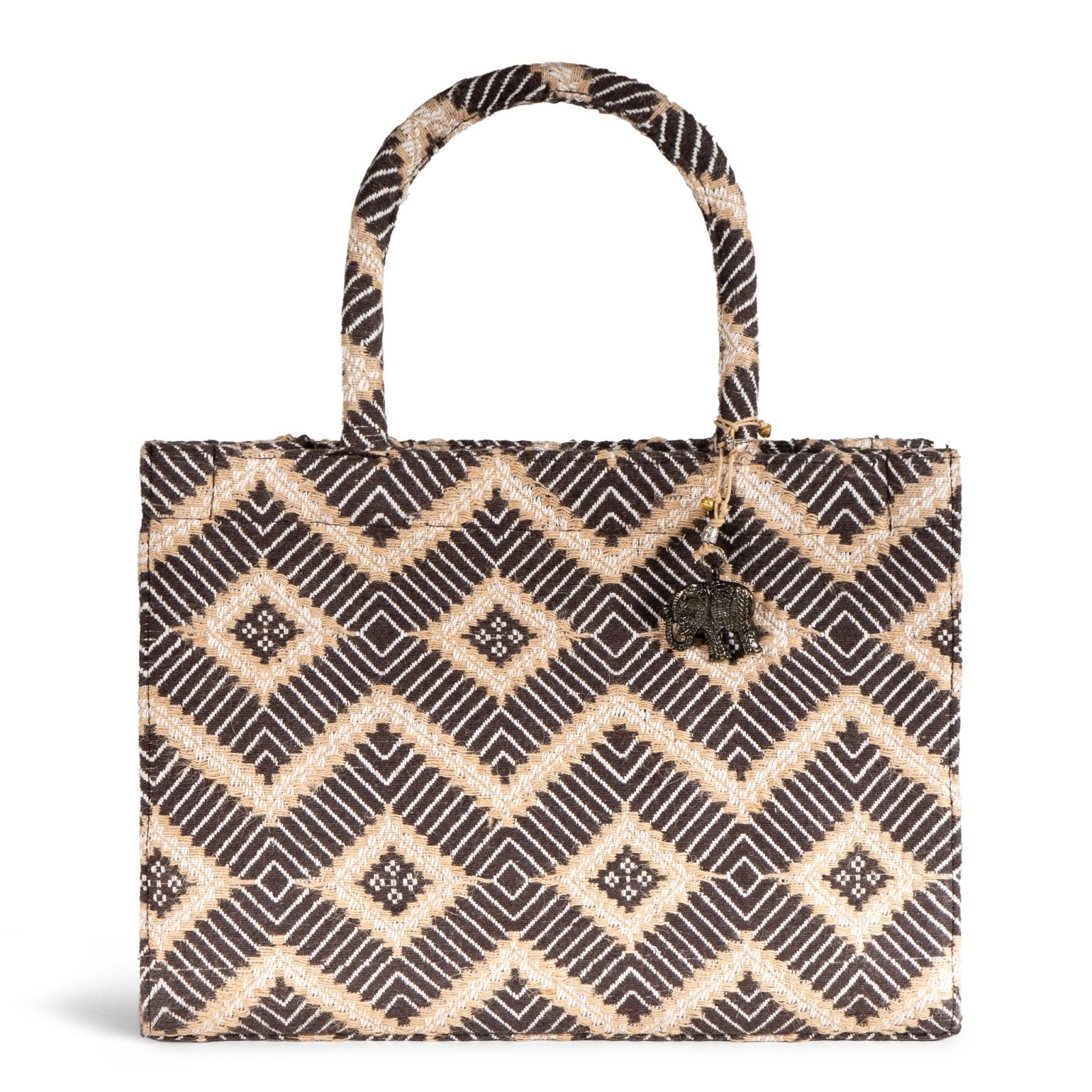 Book Tote Large braun beige - ANOKHI