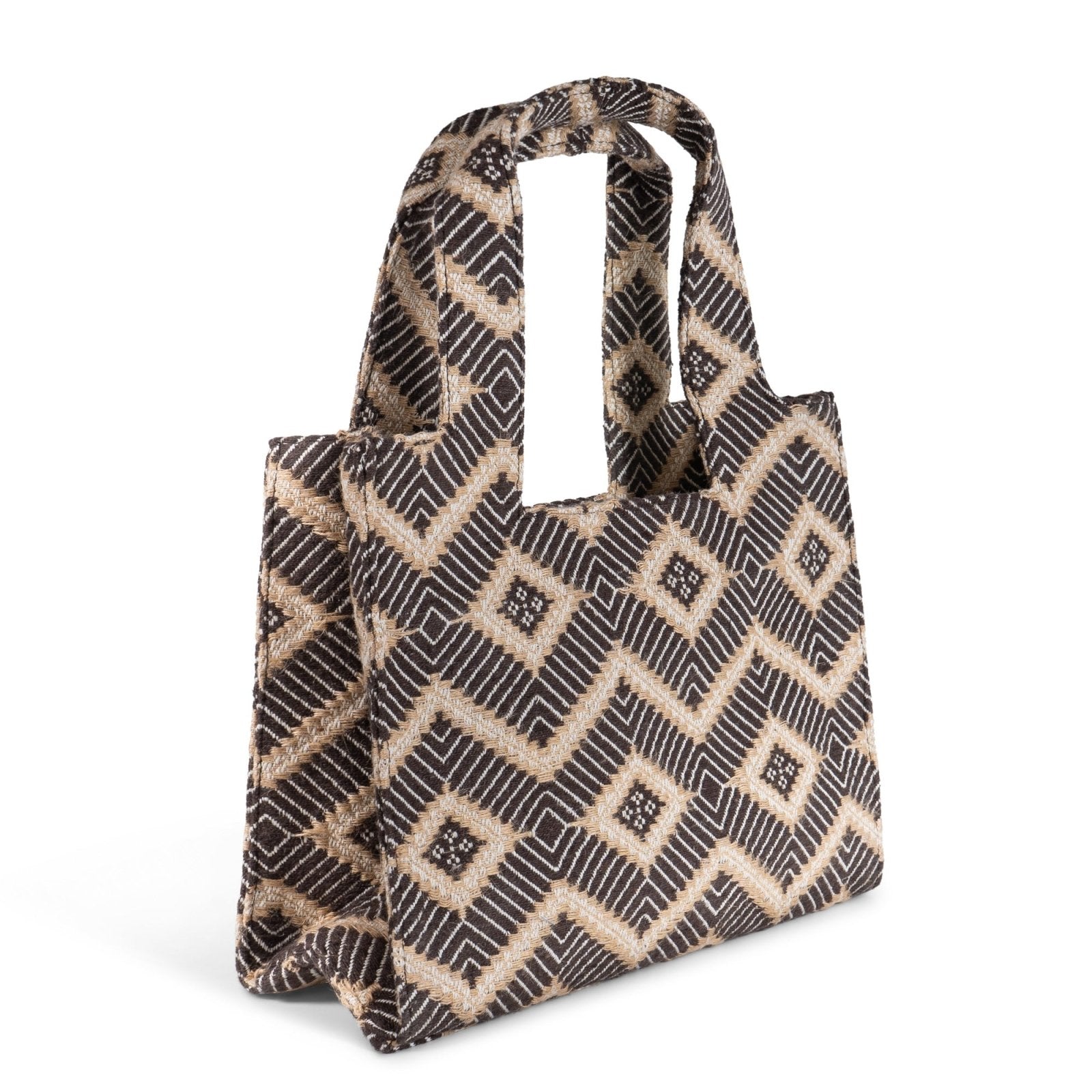 Book Tote mittlere Größe braun beige - ANOKHI