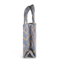 Book Tote mittlere Größe grau beige - ANOKHI