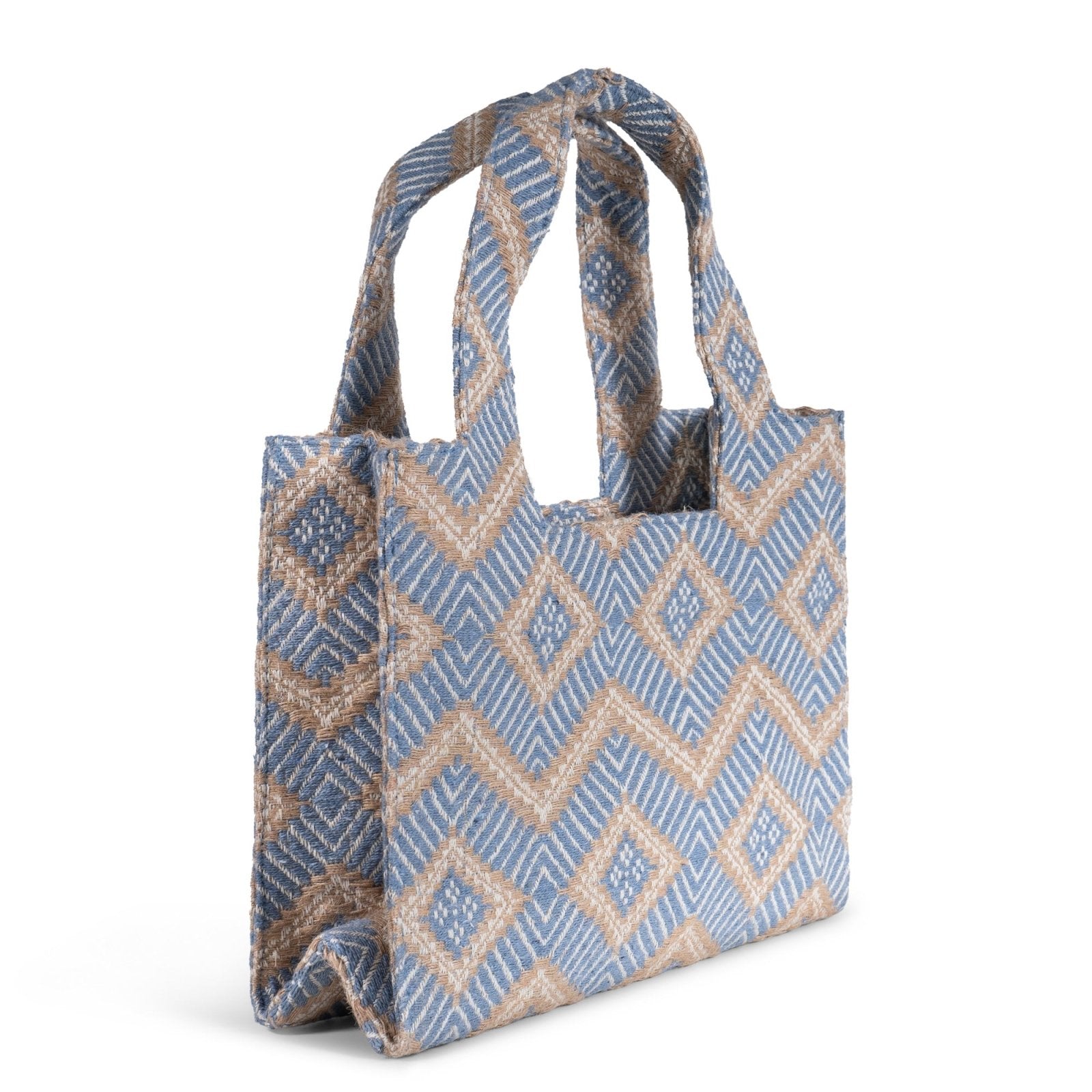 Book Tote mittlere Größe grau beige - ANOKHI