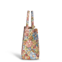 Book Tote mittlere Größe Jacquard Blumen – 4