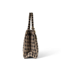 Book Tote medium size checkered beige black – 4