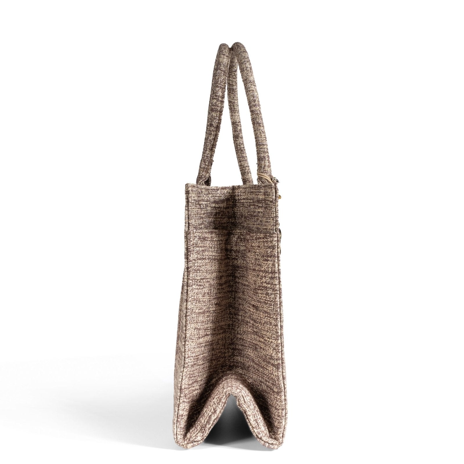 Book Tote Tasche Bicolor beige taupe - ANOKHI