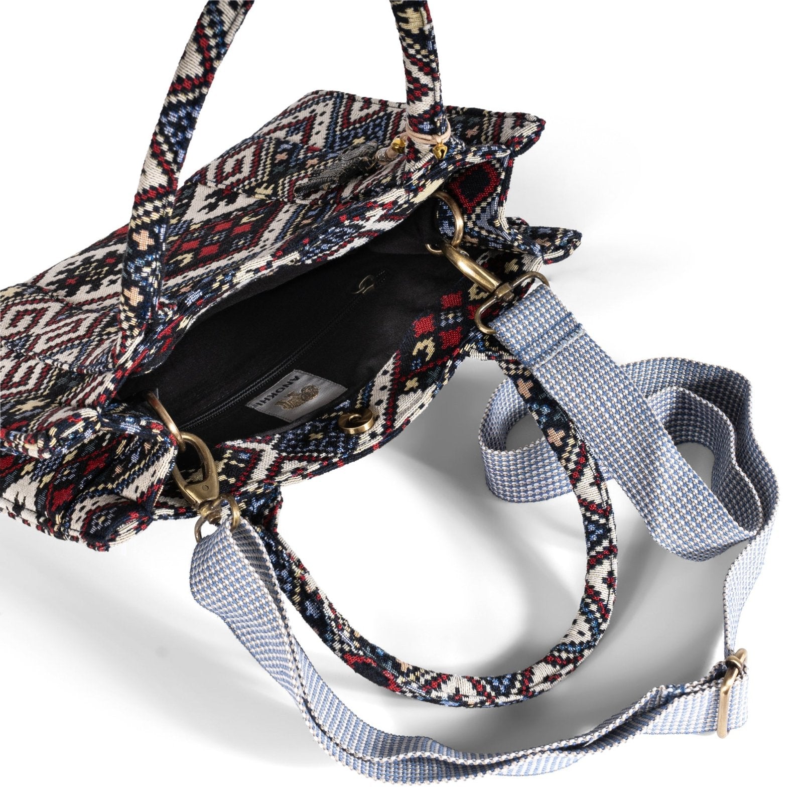 Book Tote Tasche mittlere Größe Ethnomuster - ANOKHI