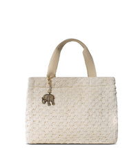 Gehäkelte Schultertasche in Creme – Anokhi – 2