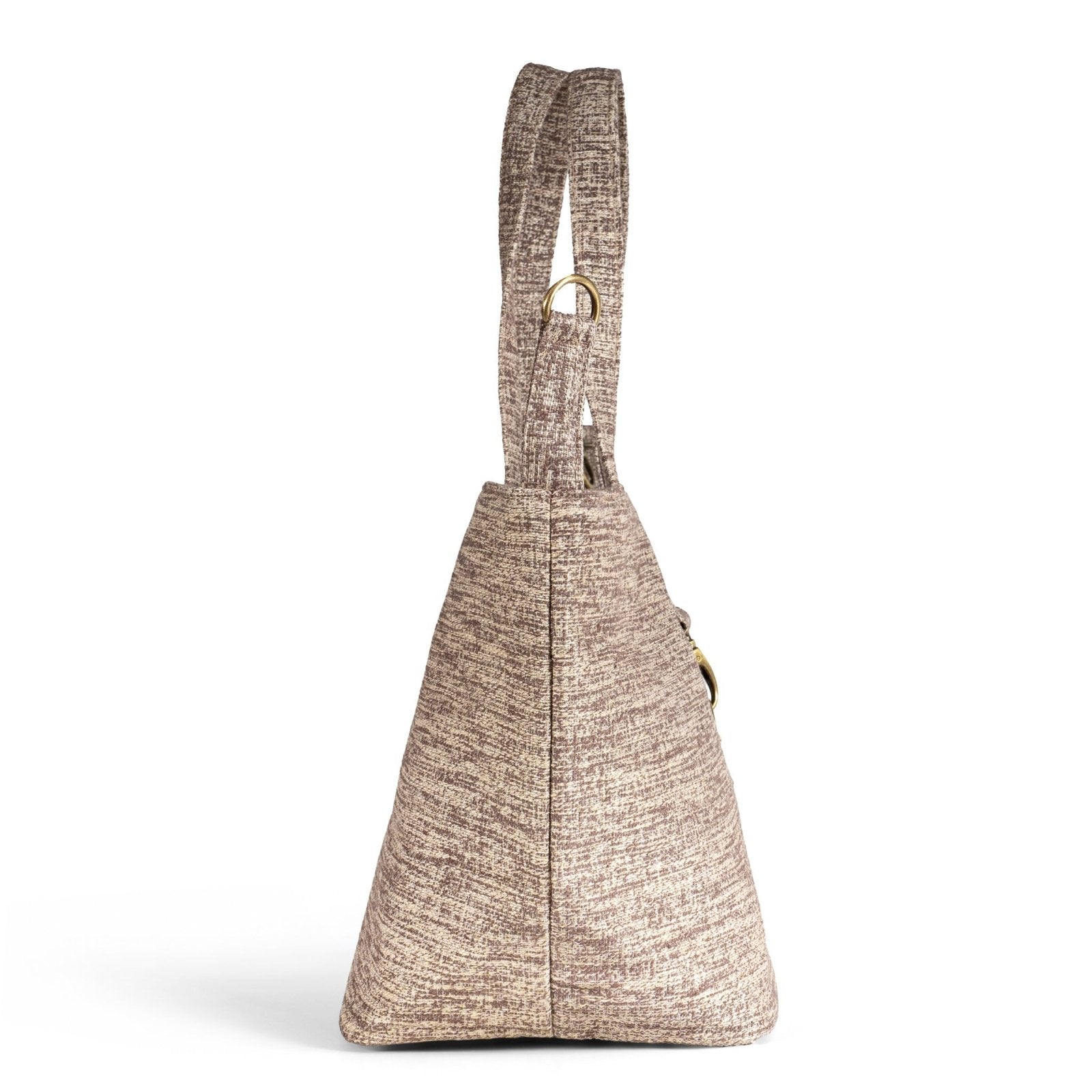 Großer Shopper Bicolor beige taupe - ANOKHI