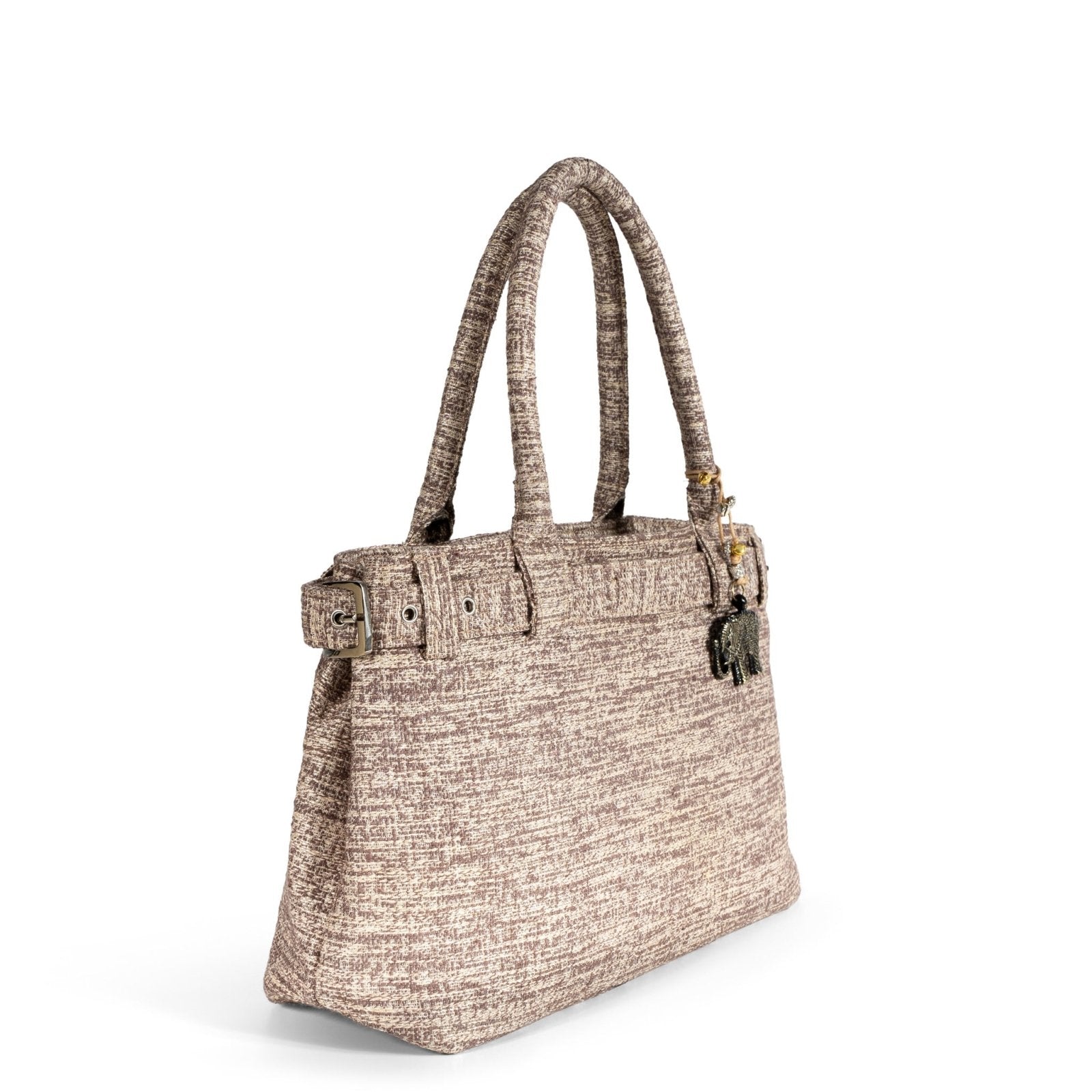 Großer Shopper Bicolor beige taupe - ANOKHI
