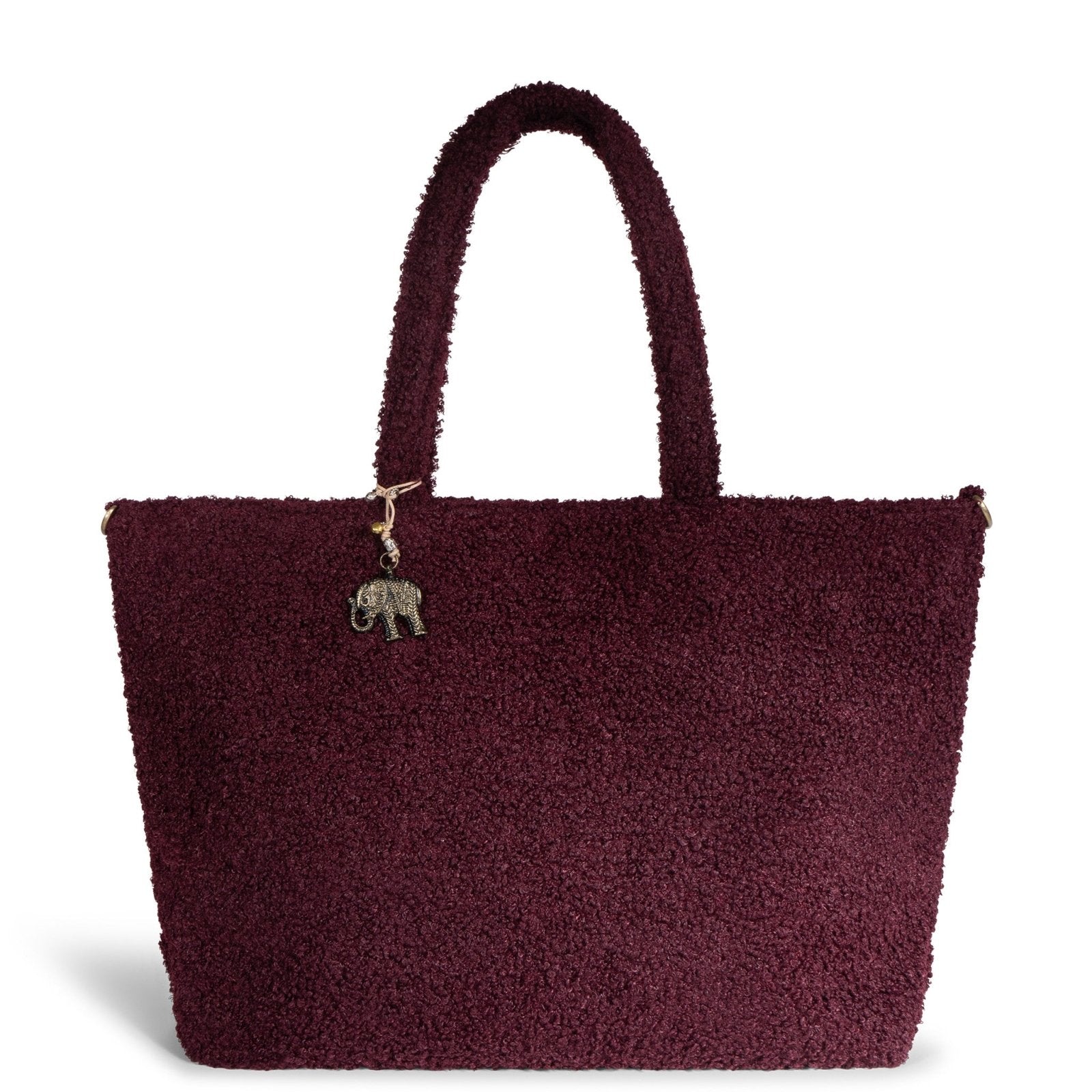 Großer Shopper Bouclé merlot - ANOKHI