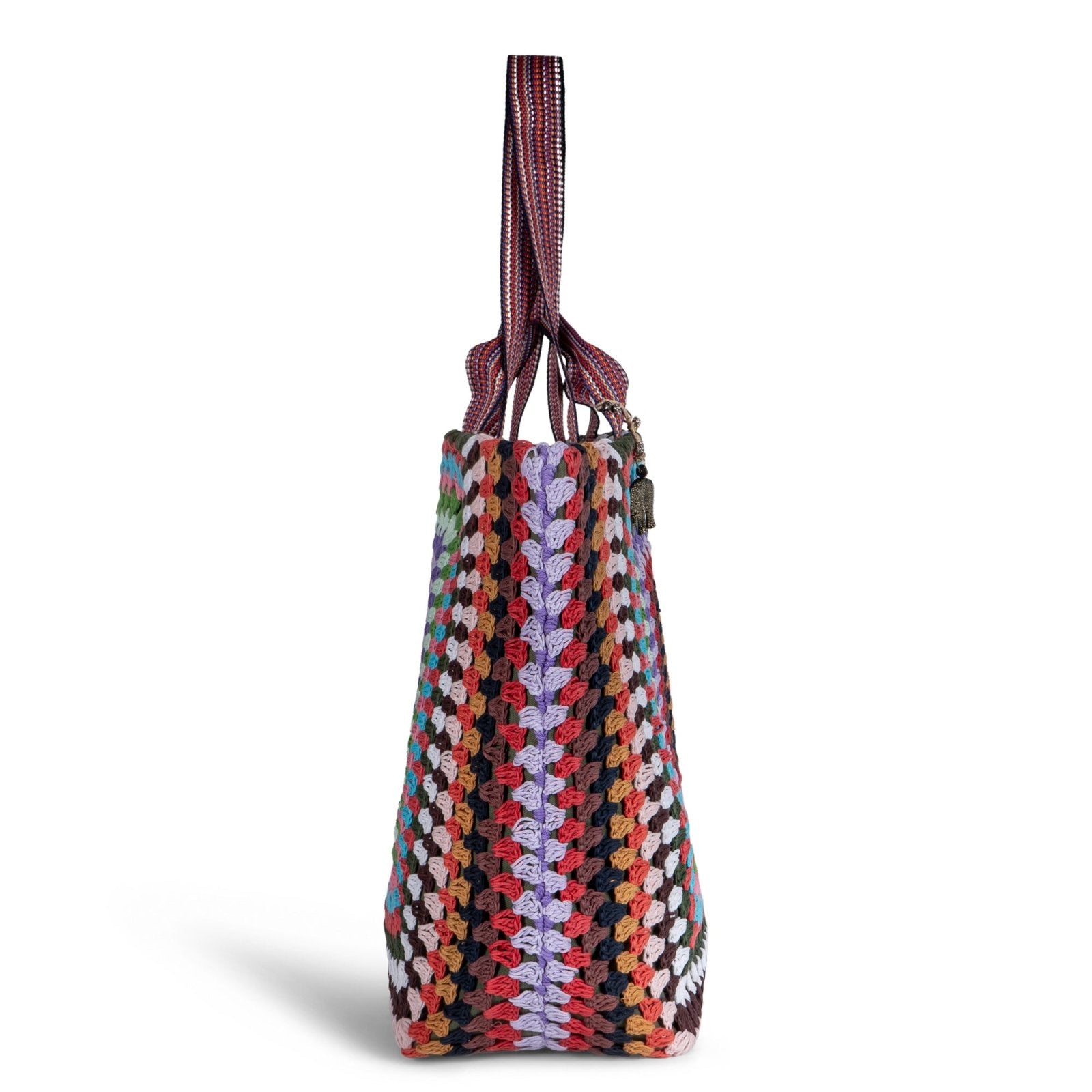 Großer Shopper Crochet Handarbeit multicolor - ANOKHI