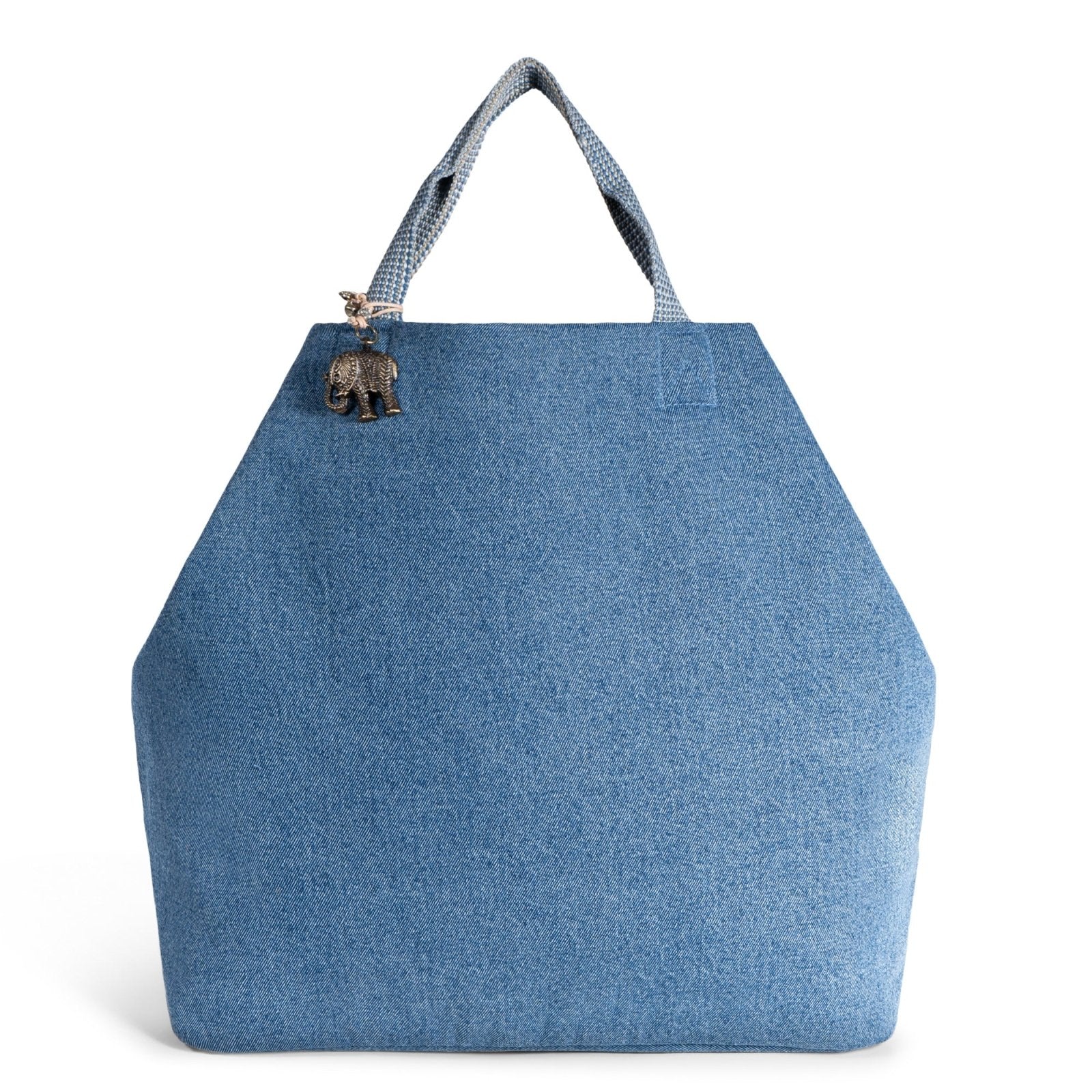 Großer Shopper Denim blau - ANOKHI