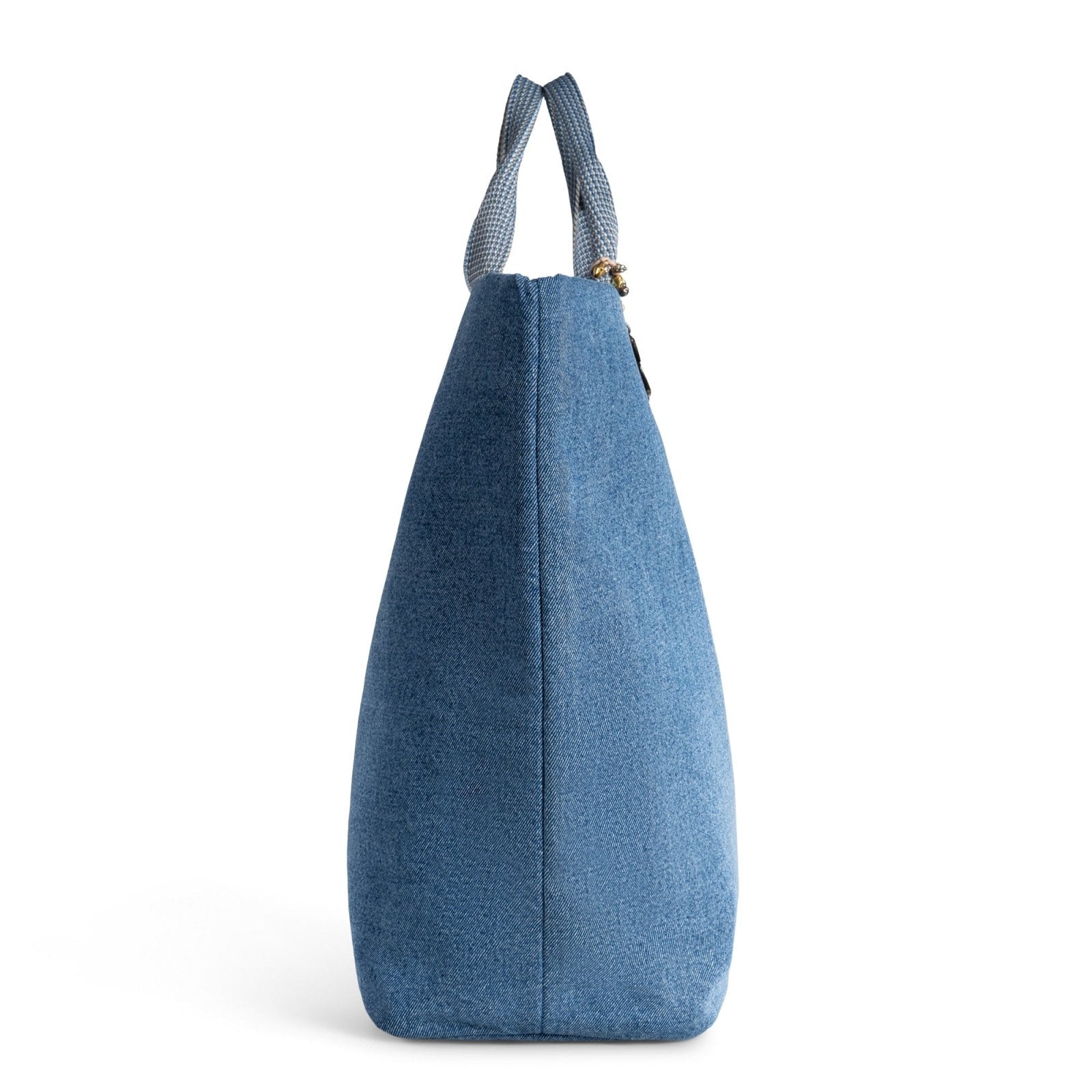 Großer Shopper Denim blau - ANOKHI