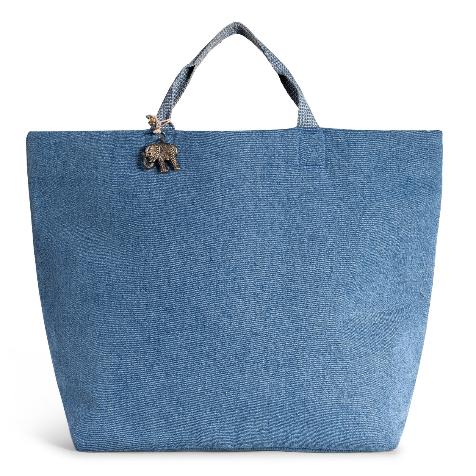 Großer Shopper Denim blau - ANOKHI
