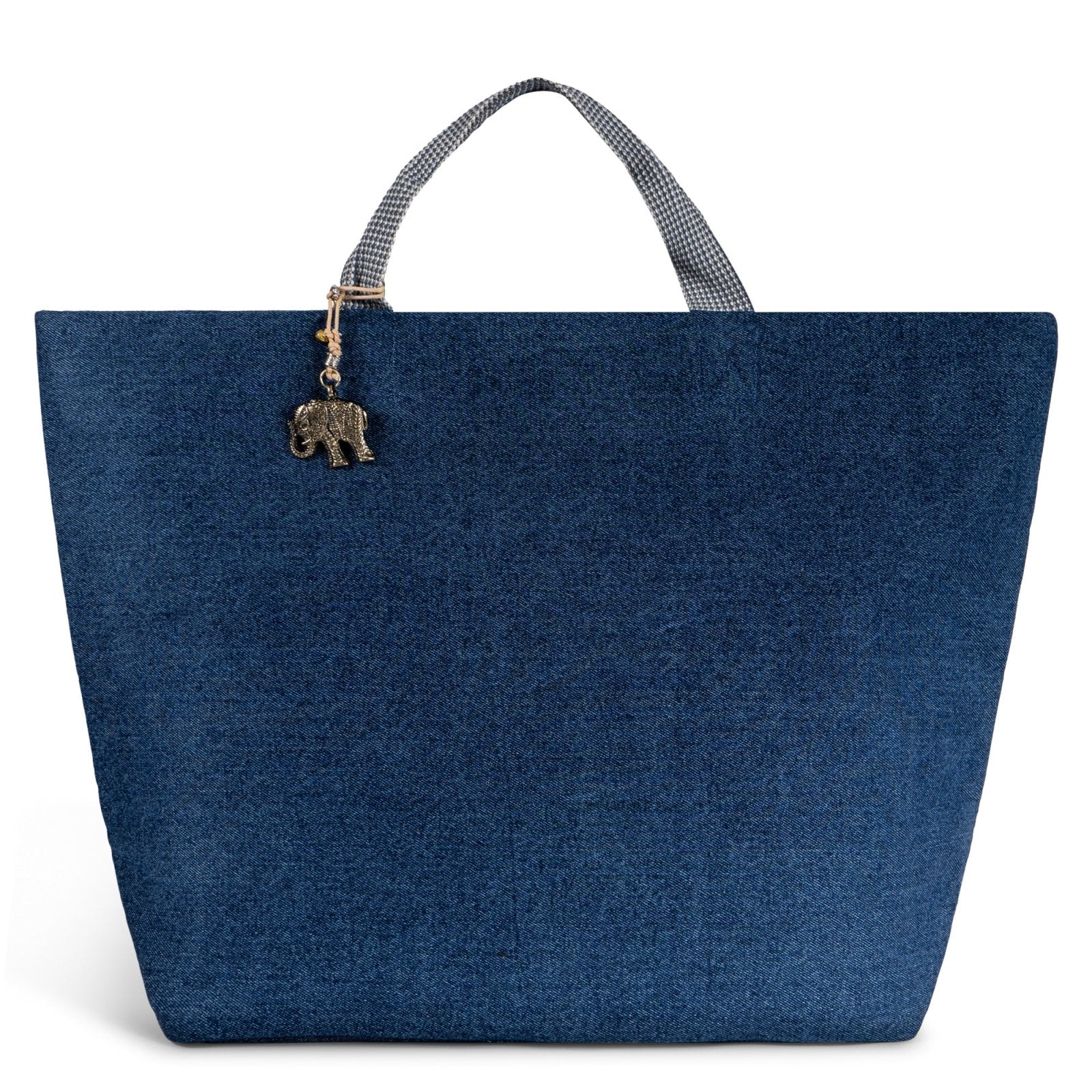 Großer Shopper Denim dunkelblau - ANOKHI
