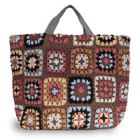 Großer Shopper gehäkelt Handarbeit braun – 3