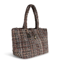 Großer Shopper Tweed braun beige – 2