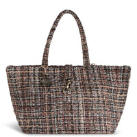 Großer Shopper Tweed braun beige – 1