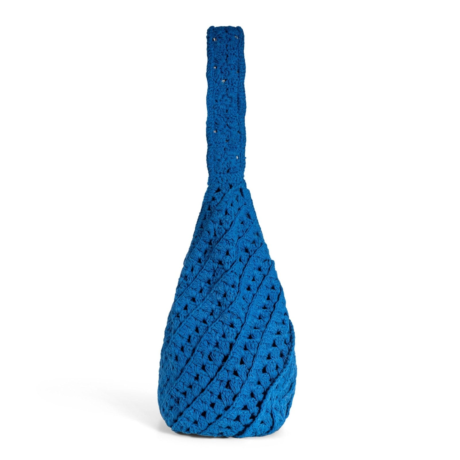 Hippie Bag Beuteltasche gehäkelt Handarbeit blau - ANOKHI