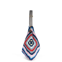 Hippie Bag Beuteltasche gehäkelt Handarbeit blau multicolor – 3