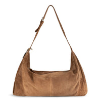 Hobo Bag XXL Velourleder cognac – 1