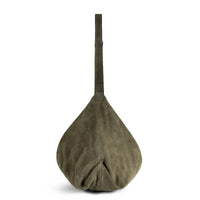 Hobo Bag Velourleder olive - ANOKHI