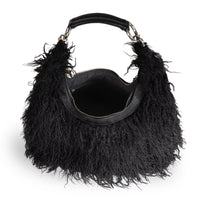 Bolso de hombro Ava Tibetan Curly Faux Fur - ANOKHI