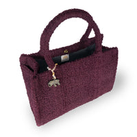 Schultertasche Jessy Large Bouclé mit Seitentaschen - ANOKHI