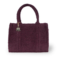 Schultertasche Jessy Large Bouclé mit Seitentaschen - ANOKHI