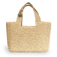 Tote Bag aus Bast Handarbeit natur - ANOKHI