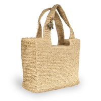 Tote Bag aus Bast Handarbeit natur - ANOKHI