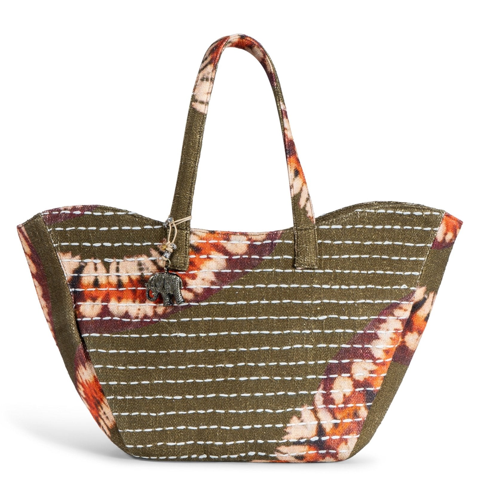 Tote Bag Batik oliv - ANOKHI