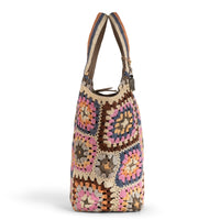 Tote Bag gehäkelt Handarbeit multicolor - ANOKHI