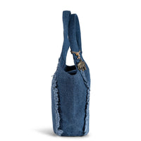 Tote Bag Groß Denim blau – 3