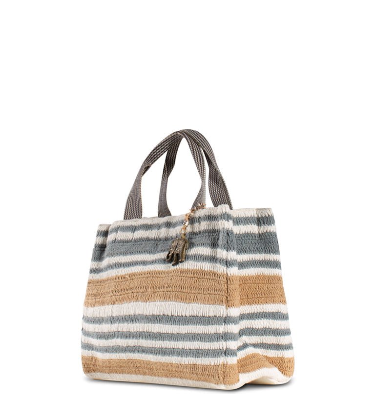 Tote Bag Handtasche Multicolor, gestreift - ANOKHI