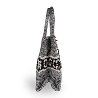 Tote Bag Jacquard schwarz weiß – 3