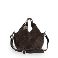Tote Bag mini Velourleder braun - ANOKHI