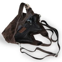 Tote Bag mini Velourleder braun - ANOKHI